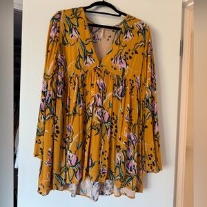 Free People Floral Top - M